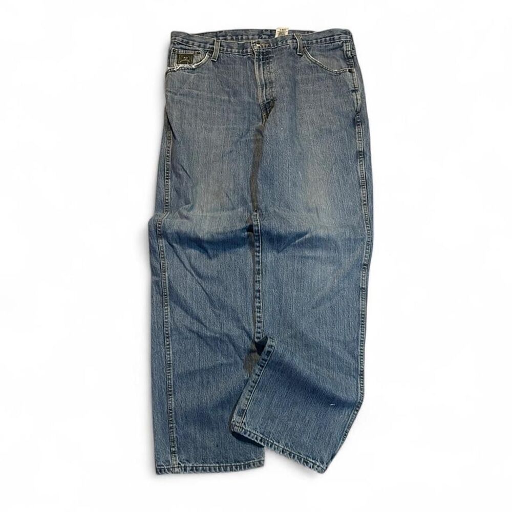 VTG 90s Cinch Up Baggy Faded Wide Leg Jeans